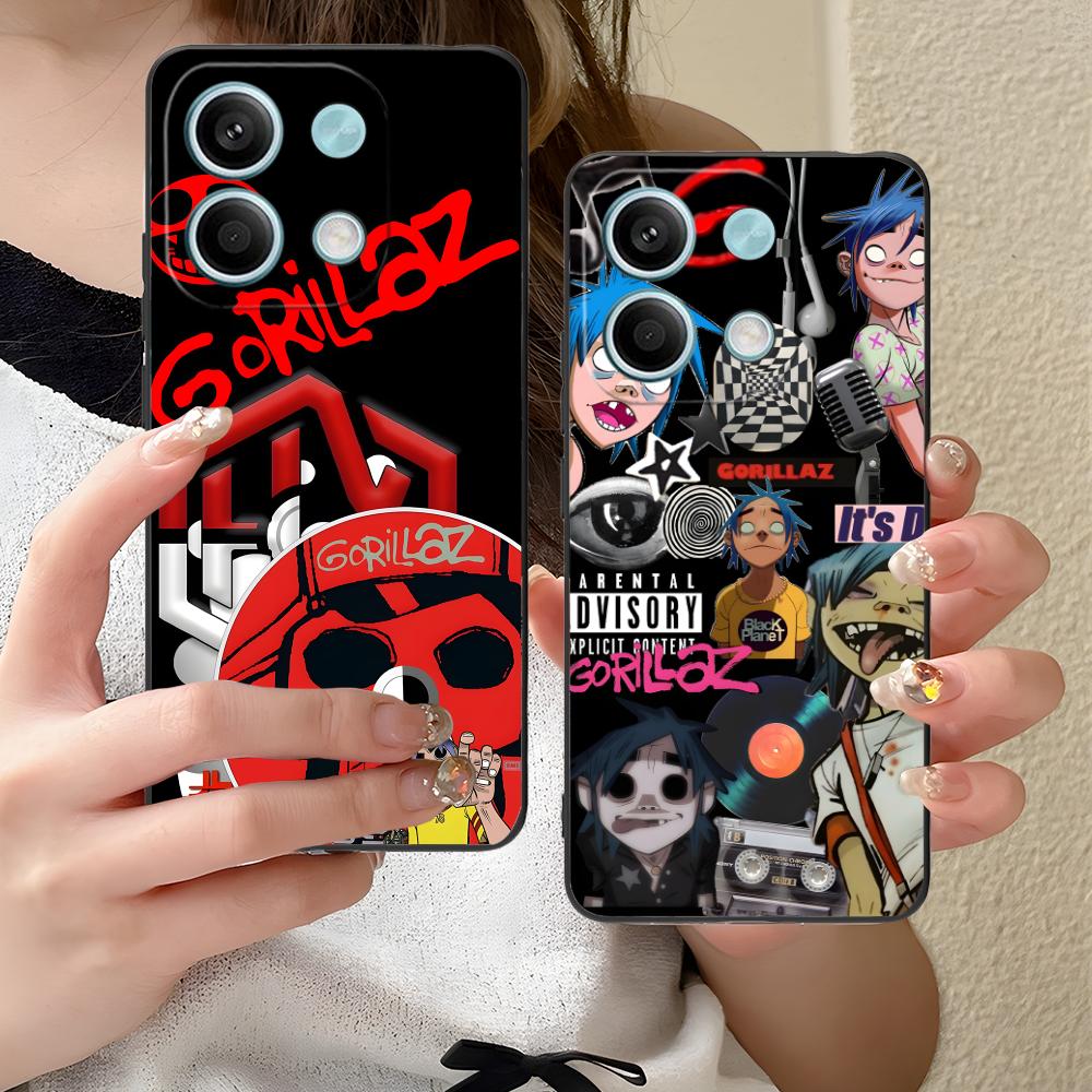 Mobile Gorillaz Phone Case for Xiaomi Redmi Note 14 13 12 11 A5 3 2 1 Pro Plus 4G 5G Colour Printing Pretty Cellphones Cover