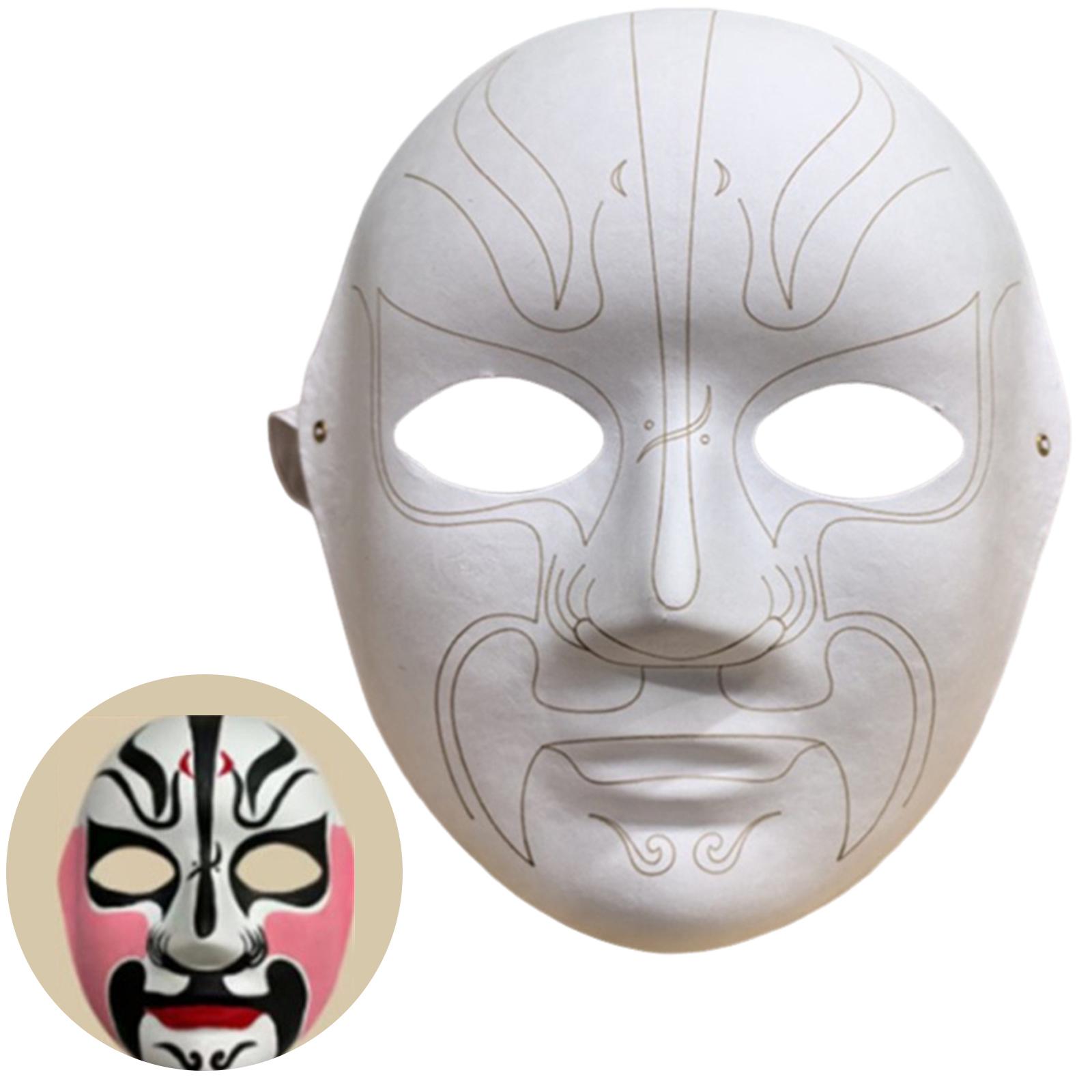 

Маски из папье-маше, маски на все лицо, простые белые маски, полумаски, маски для раскрашивания, карнавальные маски, маски для маскарадов. F