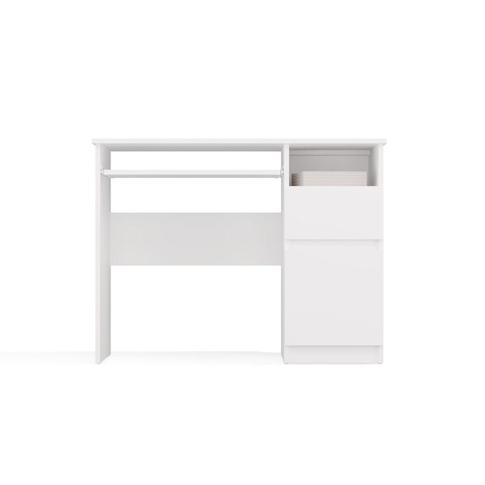 Porto Computer Desk Right White Drawer Cabinet Shelf For Home Office