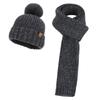 Winter Velvet Ear Protector Pullover Hat Women's Cold Protection and Warmth Knitted Wool Hat Wool Hat Scarf Gloves Three-piece Set