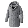 Mid-length Down Jacket for Men Simple Large-sized Cotton-padded Jacket for Men Casual Versatile and Warm Cotton-padded Jacket for Winter