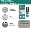 Ceramic Tile Repair Paste Ceramic Tile Repair Small Holes Ceramic Tile Repair Kit AB Mix Paste Tile Adhesive Porcelain Sink Repair Kit White