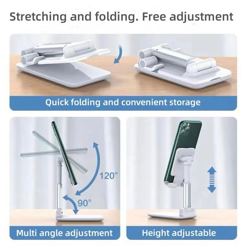 New Desk Mobile Phone Holder Stand For iPhone iPad Xiaomi Adjustable Desktop Tablet Holder Universal Table Cell Phone Stand