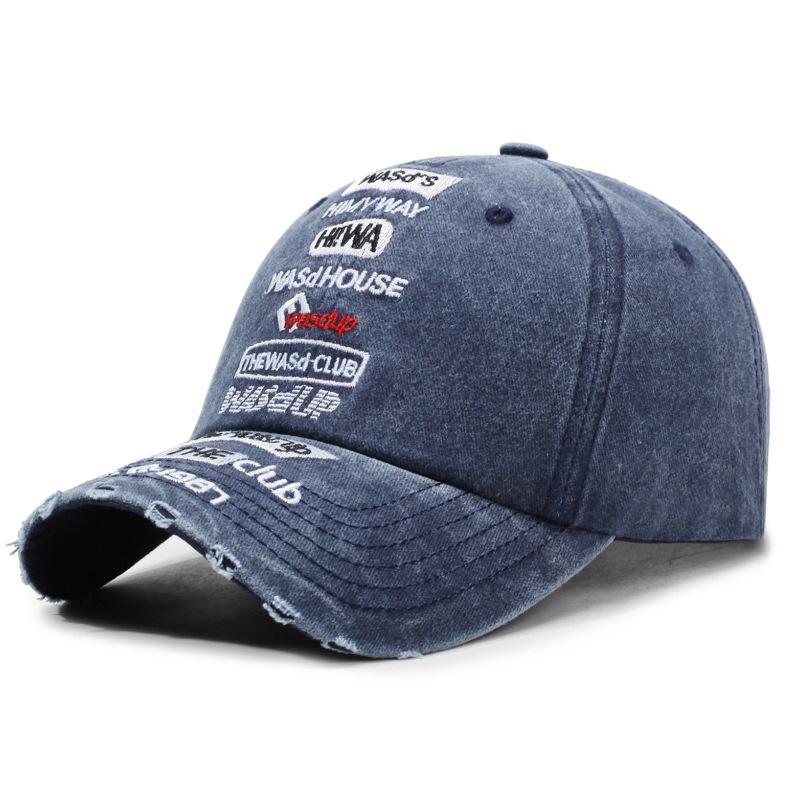 Vintage Cap Men  Letter Embroidery Baseball Cap Women Hole Cap