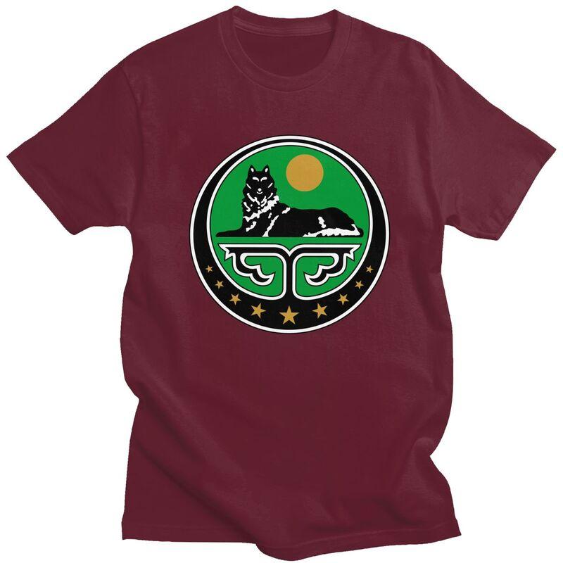 T-shirt Personalizzata Cecena Uomo Manica Corta Cotone Puro T-shirt Tempo Libero Stemma della Cecenia Magliette Streetwear