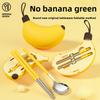 Creative Foldable Spoon Chopsticks Children and Student Portable Camping Tableware Set