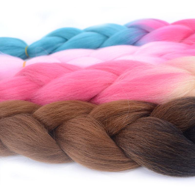 Braids Hair Extensions Balayage Ombre DIY Quick Weave Braiding Hair for Cosplay Daily Use for Women