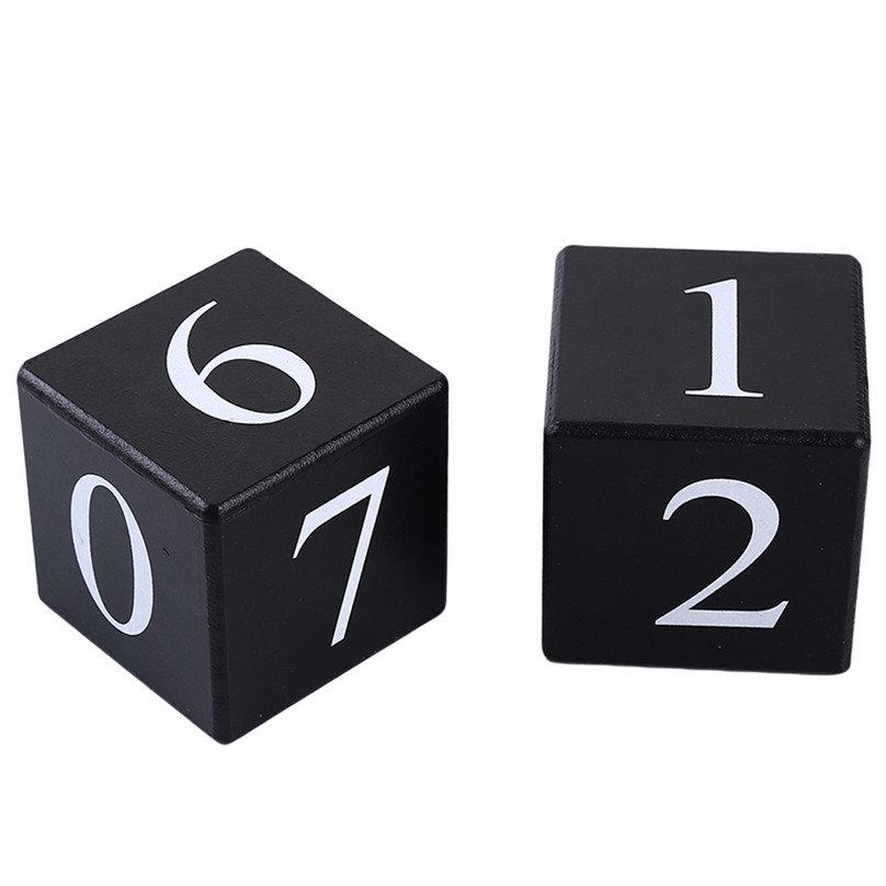 Calendario decorativo nordico bianco nero in legno semplice fai-da-te blocchi di legno decorazione per la casa