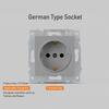 1Pcs Dual USB Fast Charge Panel Wall Switch EU French Socket Module  for EU Standard Wall Mount DIY