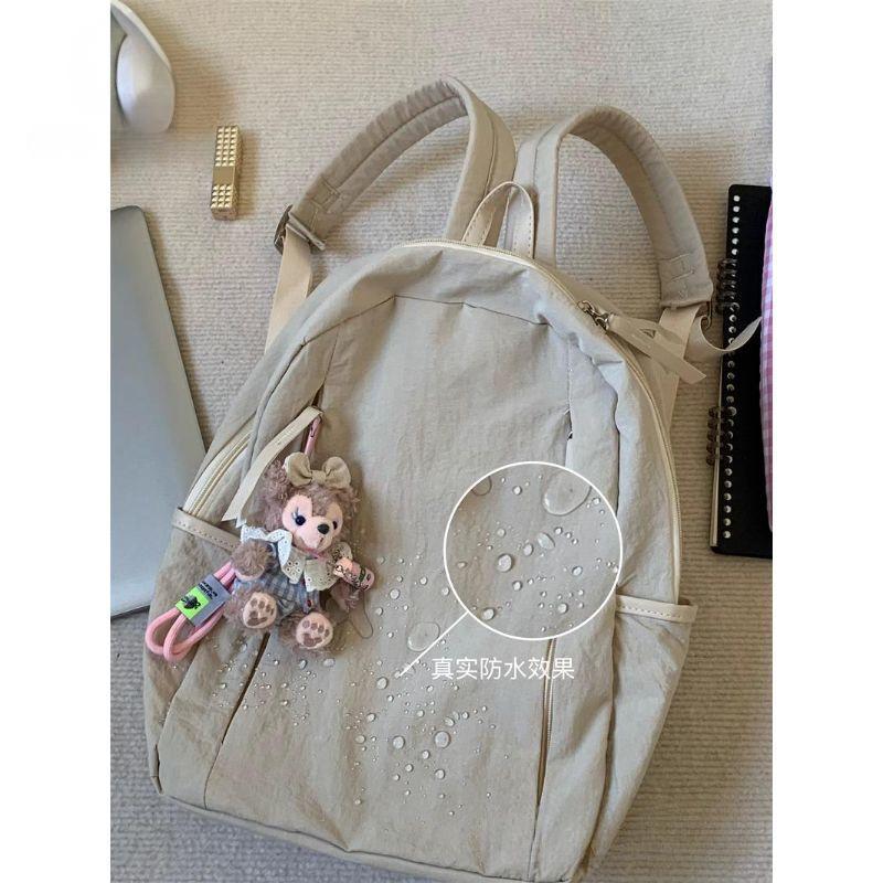 Trendy and fashionable versatile backpack female Korean version Japanese college student backpack high-value schoolbag for middle school students