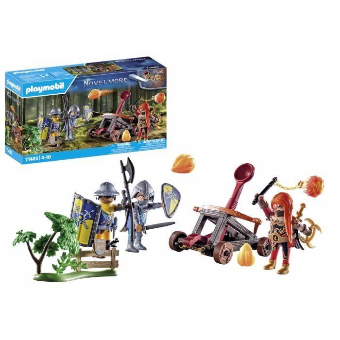Playmobil 71485 chevaliers et catapulte, les chevaliers novelmore, 54 pièces, dès 4 ans