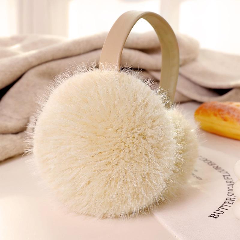 Ruiya Foldable Plush Velvet Earmuffs for Winter - Warm, Cold-Proof, Antifreeze Ear Warmers for Women and Students