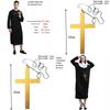 Captivating Priest Costume Robe With Classic Godfather Style For Memorable Halloween Celebrations