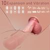 8.6" Realistic Thrusting Dildo with 7 Rotations, 9 Vibrations, Heat Modes, Remote Control, and Rechargeable Battery Suitable for Men and Women.