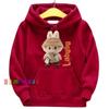2025 New Children's Hoodie Labubu Fashion All-match LABUBU Printed Girl Hooded Clothing Cute Cartoon Kids Top