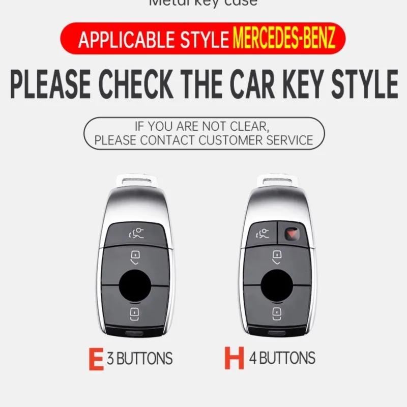 YWP4  Car Key Case Cover Holder Shell For Mercedes Benz AMG A B C E S Class W204 W205 W212 W213 W176 GLC CLE CLA GLB GLC GLS W177 W222