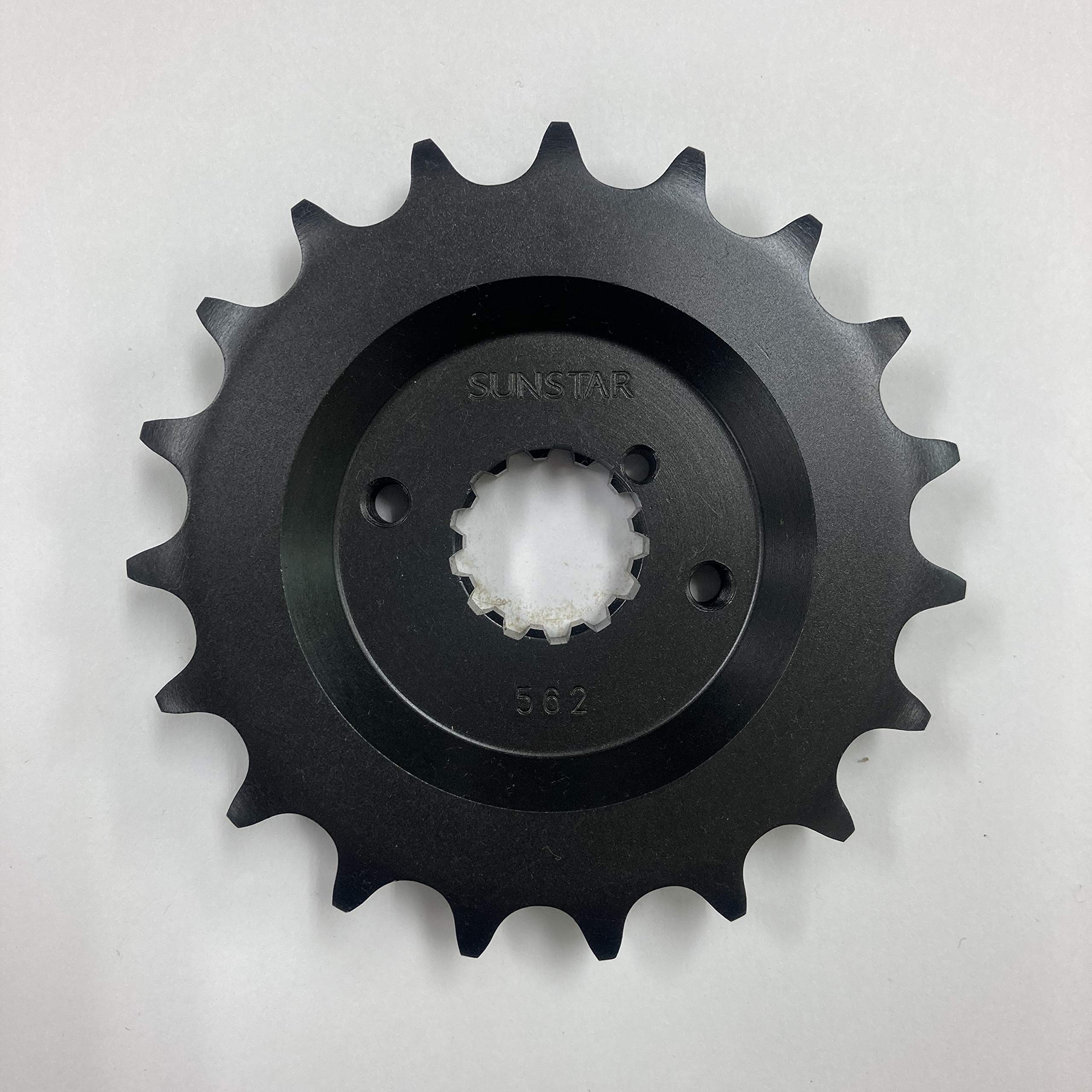 

SUNSTAR Передний номер детали для Z1000Mk2 Z1 Звездочка, 562-19 (Размер 530 мм/19T/Смещение 5,6 мм) Z1-Р (530-мм конус), (530-мм конус), (530-мм конус), и т.п.