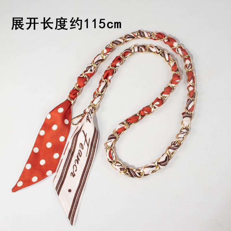 Bag Chain Strap Silk Scarf Metal Long Decorative Accessory Modification Order Buy Replace Evelyn Shoulder