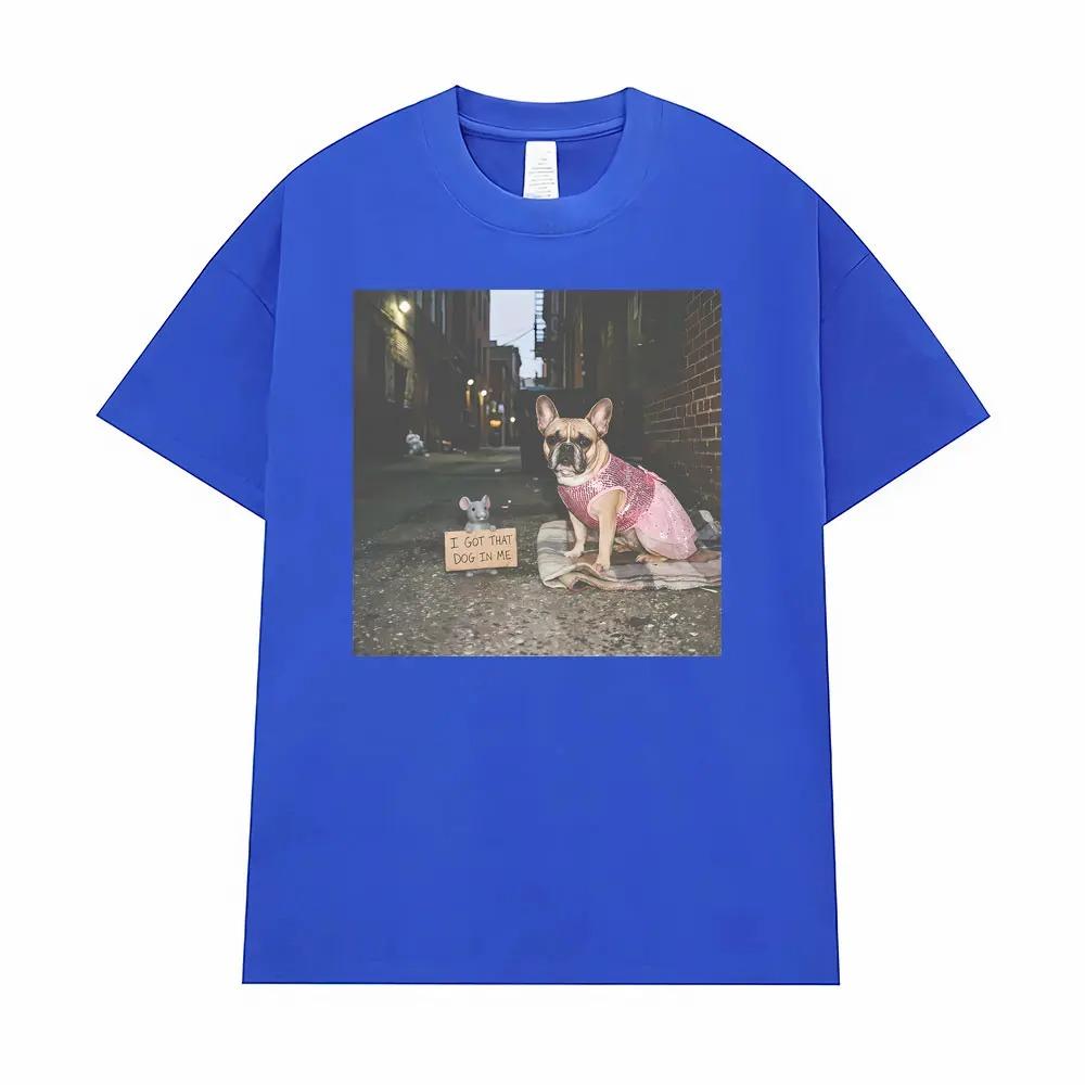 Satirical Funny French Bulldog Emoji TShirt Theres a Dog In My Bones Cute Dog and Rat Graphic Unisex Humorous Tshirts