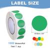 1000Pcs Colored Dot Stickers Color Coding Labels Blank Circle Stickers Adhesive Round Price Stickers for Office 12.7mm 19mm 25mm