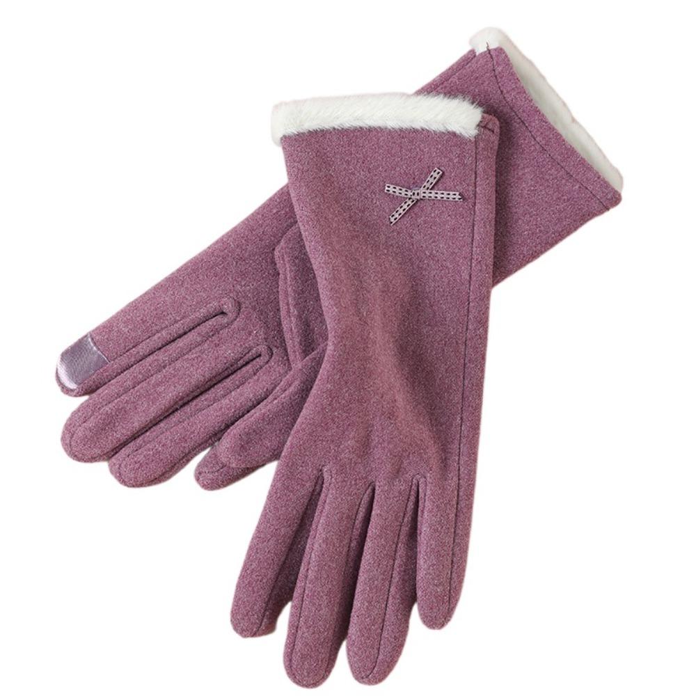 Thicken Warm Gloves with Warm Lining Ski Gloves Full Fingered Gloves For Outdoor Sport Running
