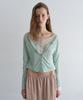 Overdueflair Wide Neck Mini Cardigan_Mint