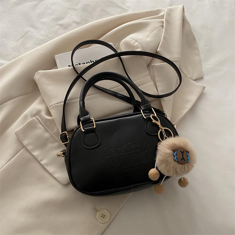 2025 Winter New Niche Retro Maillard Style Portable Small Square Bag Korean Fashion Temperament Shoulder Messenger Bag
