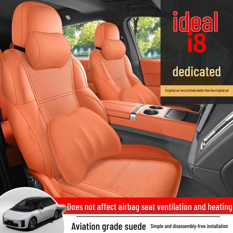 Ideal i8 Suede Saddle Pad: Breathable, Vehicle-Specific, Fully Enclosed, Six-Seater Car Seat Cushion