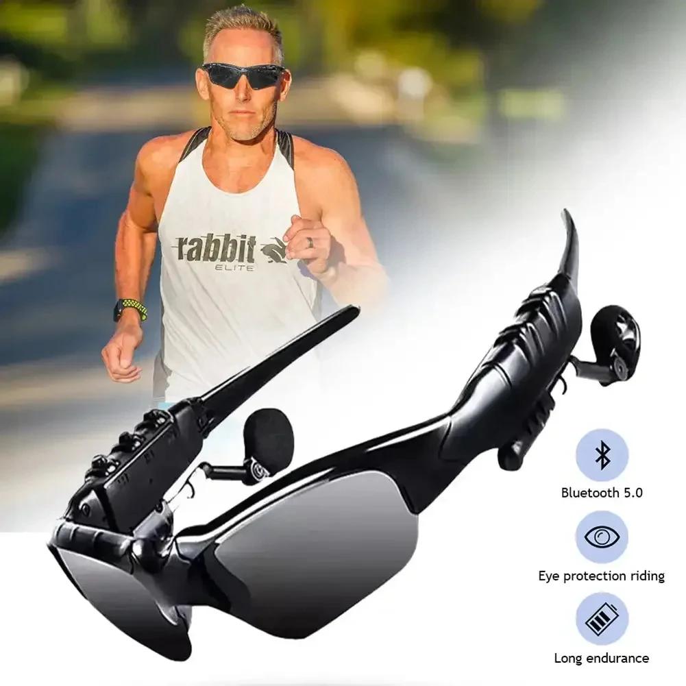 Gafas de sol deportivas Toptrek con Bluetooth 5.0, estéreo, inalámbricas, para ciclismo, con auriculares y polarizadas para conducir y montar a caballo.