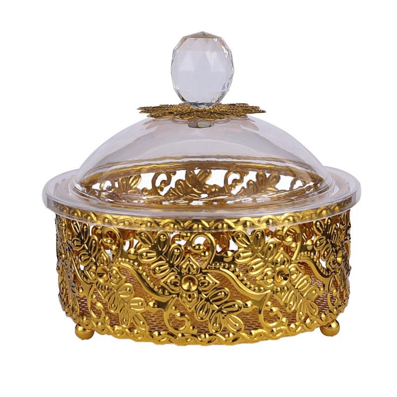 Průhledná akrylová plastová krabička na bonbóny, úložný box, kryt na cukrovinky, svačiny, občerstvení, tác na sušené ovoce, evropský styl