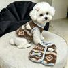 Autumn Winter New Arrivals Warm Vest Cute Bear Back Sweatshirt for Small Dogs and Cats