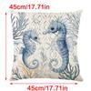 Pillow Case Decorative Summer Ocean Linen Cushion Cover For Living Room And Bedroom Decoration