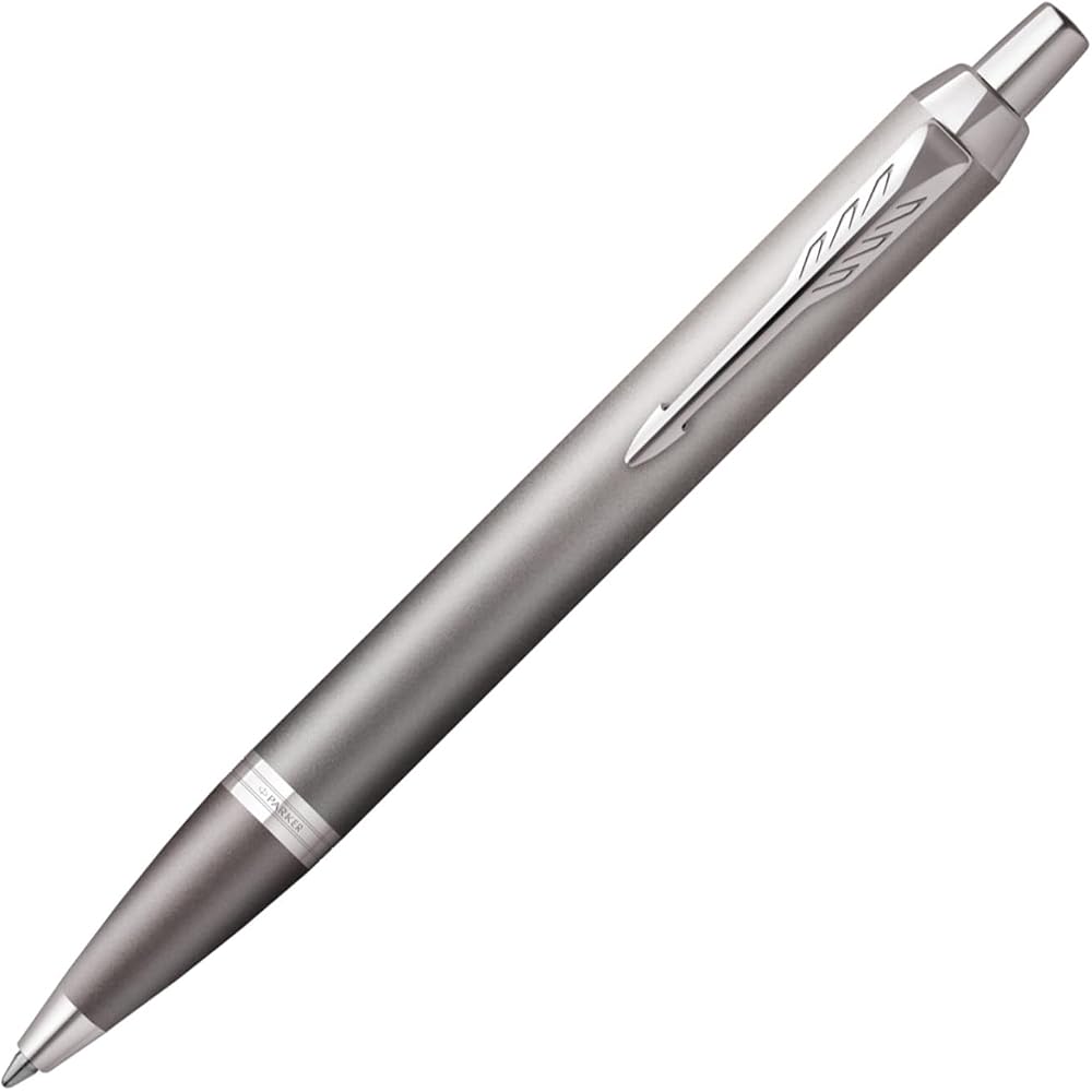 PARKER Parker Ballpoint Pen IM Writing Rituals, Gray CT, Medium, Oily, Gift, Boxed Gift, Luxury, ...