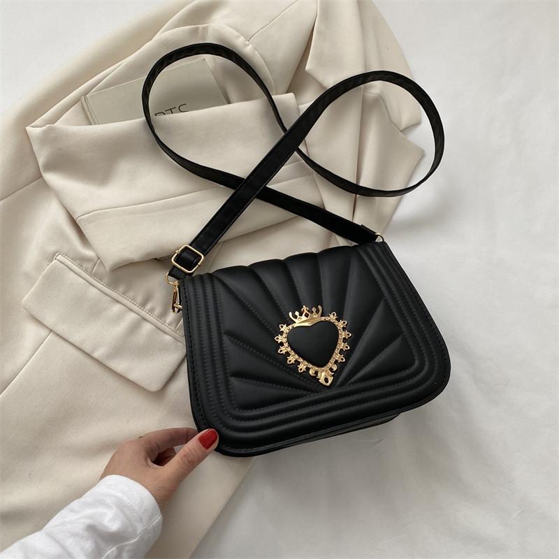 Chic Medium-sized Shoulder Bag For Women In Elegant Black White Pink Green