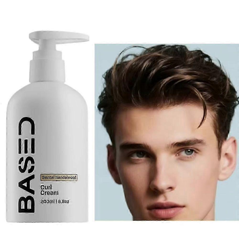 Baseado em spray de água do mar e creme para cachos de sândalo