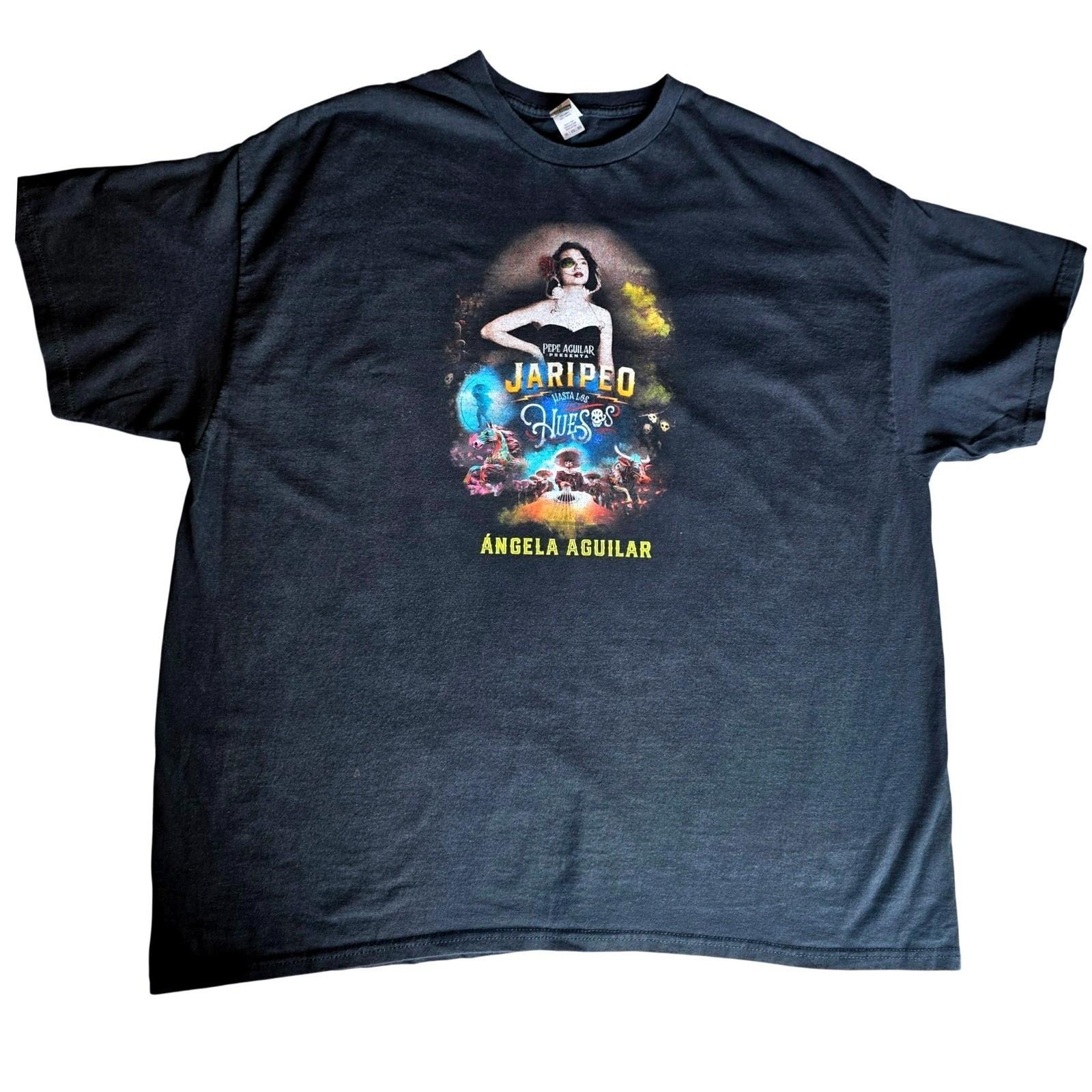 Angela Aguilar Jaripeo Hasta Los Huesos Tour Shirt 2XL 2TG Pepe Aguilar Concert Unisex T-Shirt S
