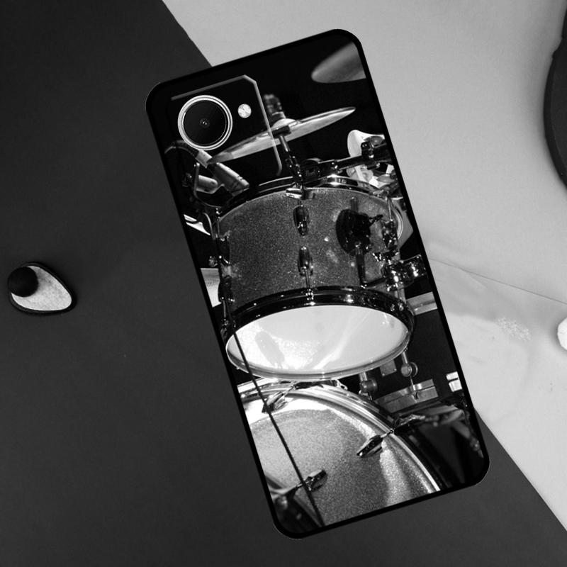Musical Instrument Drum For Realme 15 14 10 11 12 13 Pro Plus C65 C67 C71 C63 C61 C55 C51 C53 C75 GT6 GT7 Pro Case
