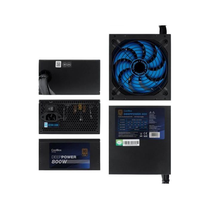 Boîtier d'alimentation coolbox deeppower br-800 - 800w 80+ bronze
