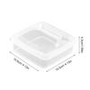 Butter Cheese Storage Box Transparent Flip Cover Refrigerator Kitchen Fruit Vegetable Sauce Packaging Box for Going Out Picnic