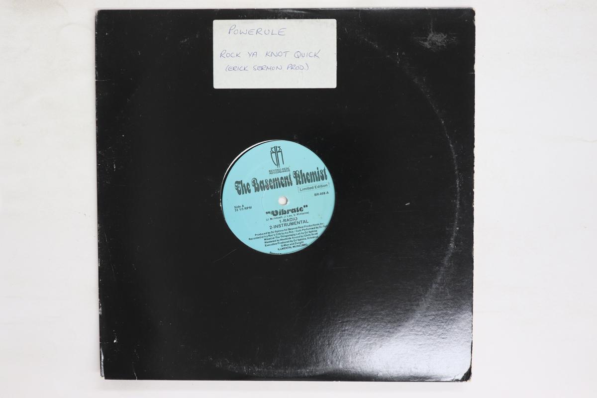 

12inch Record BASEMENT KHEMISTS Vibrate BR008 Beyond Real Rec 1999 US Rap HipHopRB Used