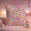 Cute Polka Dot Pop Cushion Cover Premium Comfort Reversible Pillow Cove Two in One Design for Any Room  Car Interior