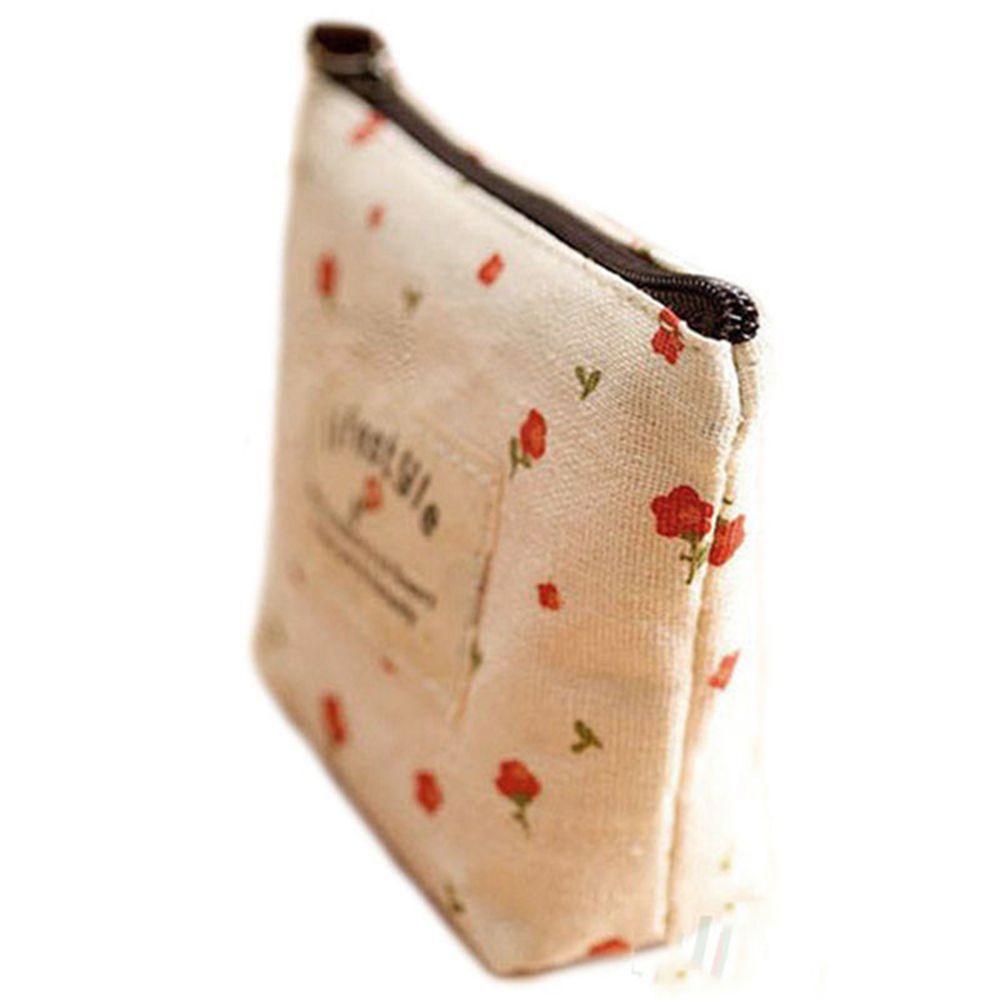 Floral Credit Card Pouch Money Holder Key Case Women's Makeup Wallet Zip Purse Handbag Coin Bag