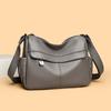 Bag Women's New Mother Bag Simple and Fashionable Shoulder Bag Soft Leather Women's Large-capacity Messenger Bag Tide