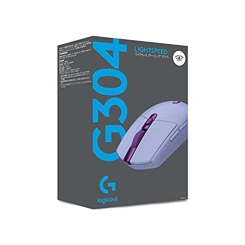 Logitech G Gaming Mouse G304 LIGHTSPEED trådløs mus G304-LC Lett 99g HERO Sensor 6 Programknapper 250 timers kontinuerlig bruk Lilla PC vind