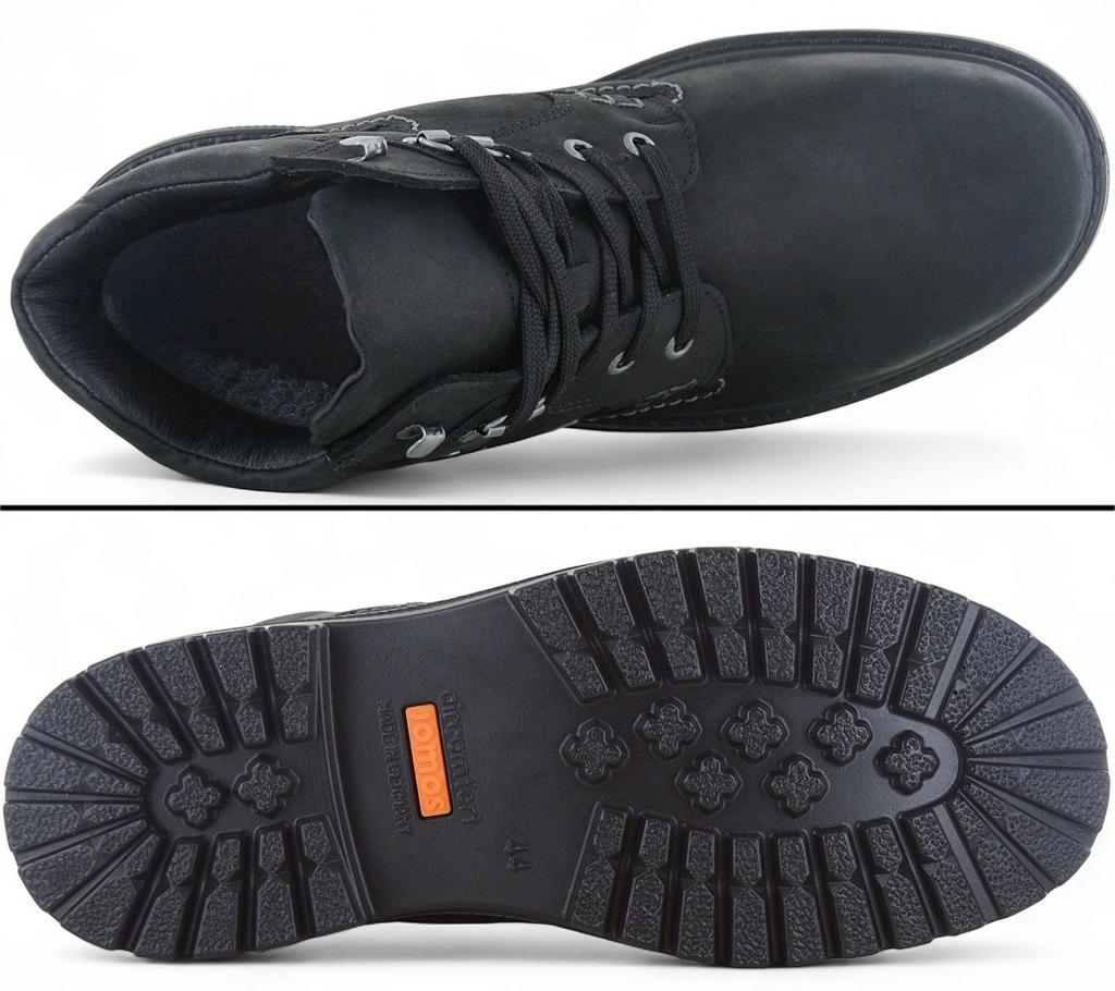 JOMOS Stivali Alpina - Stivali Invernali da Uomo - Pelle Nera 456801-43-000 ORIGINALI