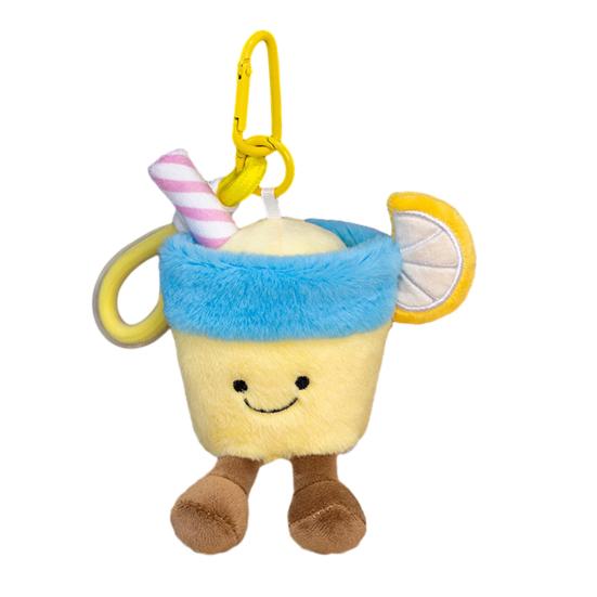 Niedlicher Fruchtsaft Plüsch Schlüsselanhänger Sommer Tropisches Thema Kokosnuss Zitrone Tasche