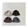 New Baby Woolen Cap Thin Knitted Melon Rind Cap Retro and Stylish Children's Pullover Cap for Men