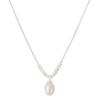 Silver Imitation Pearl Necklace: Elegant Versatile Clavicle Chain for Women
