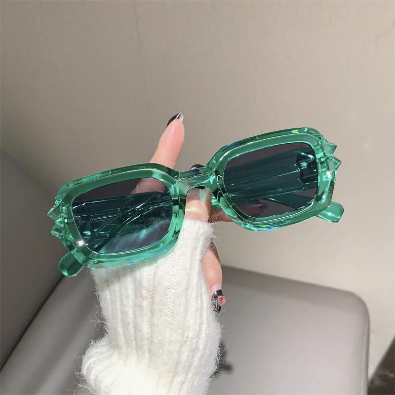 

Classic Y2K Designer Style Style Rectangular Sun Glasses Glasses Ladies For Men Trendy Sun Eyeglasses Luxury Trending Candy Color Punk Shades UV400