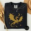 Celestial Dragon Among the Stars Tee, Celestial Dragon Shirt, Dragon Lover Gift, Star Dragon Art Tee, Mythical Dragon Tee, Gift for Her